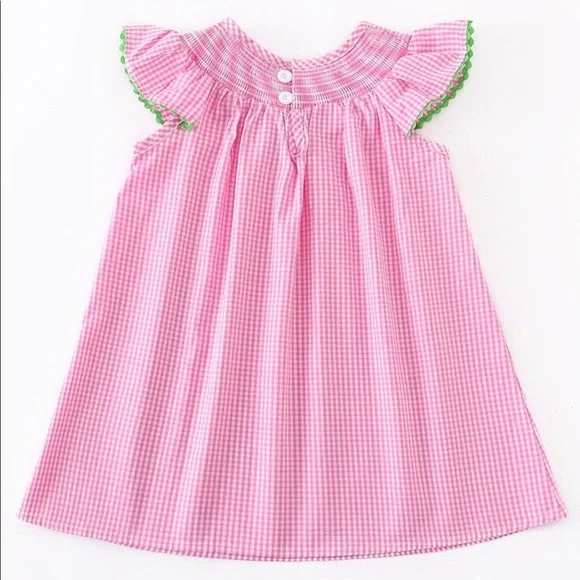 Watermelon Smocked Dress - Picture 4 of 5